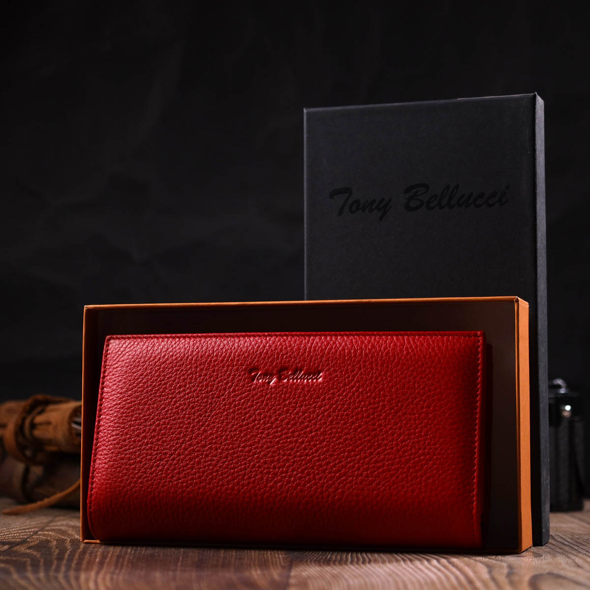 Кошелек женский кожаный Tony Bellucci 11646 красный фото14