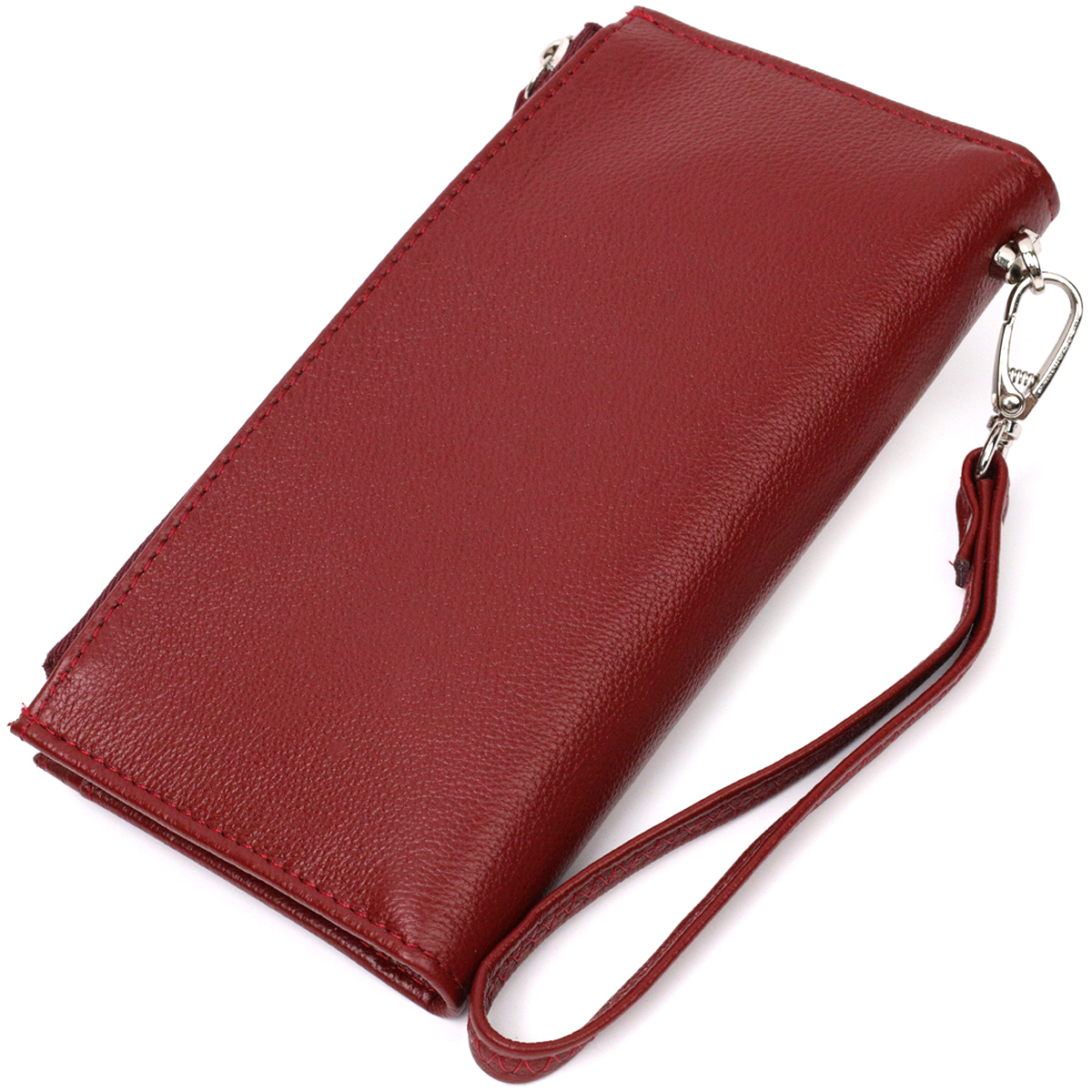 Кошелек женский кожаный St Leather 19485 бордовый фото6