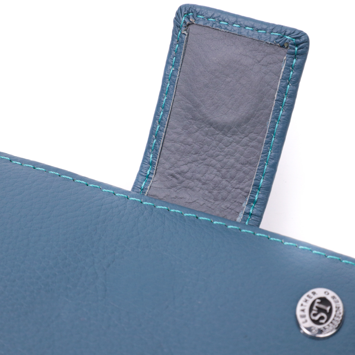 Кошелек женский кожаный St Leather 19486 бирюзовый фото8