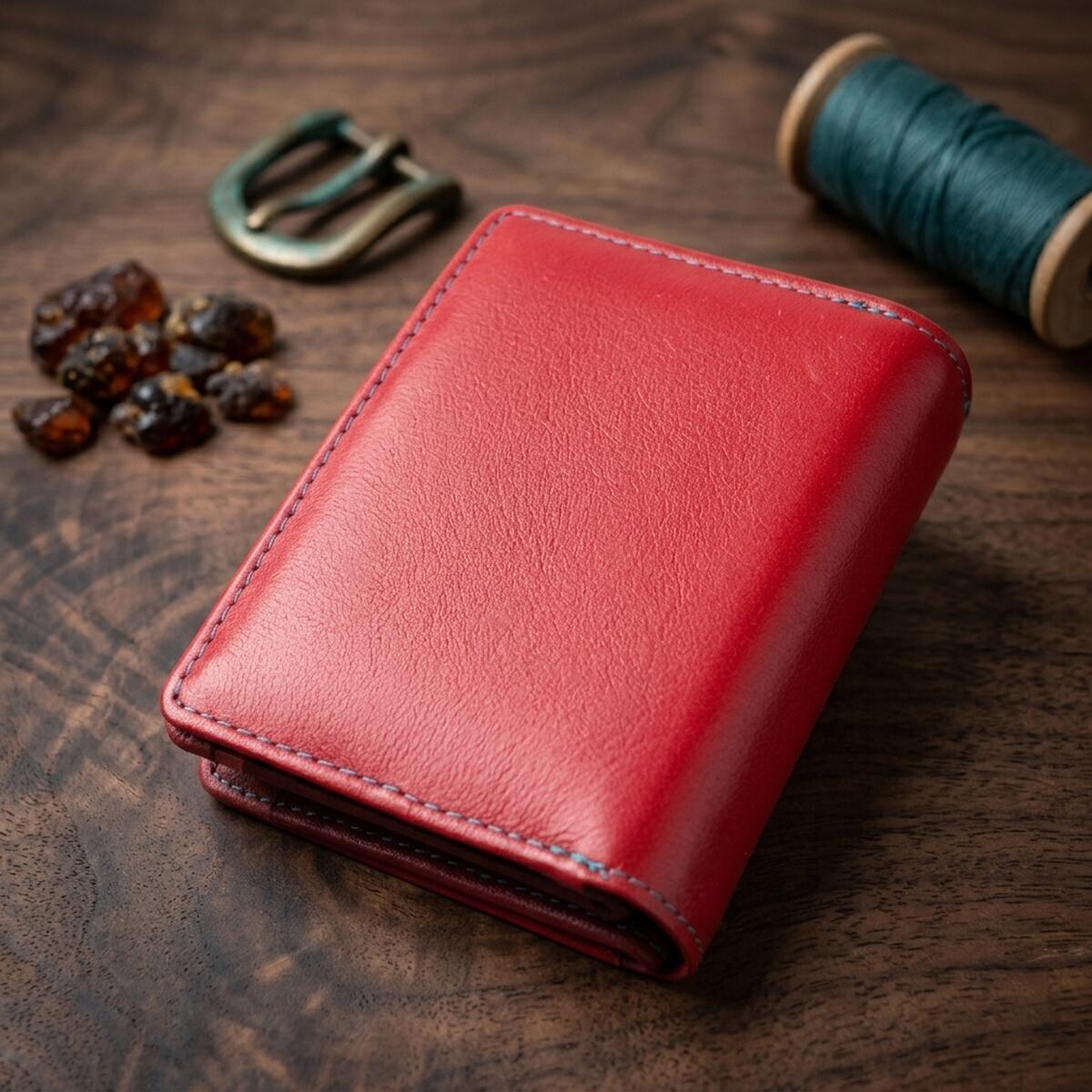 Кошелек женский кожаный St Leather 19488 красный фото3