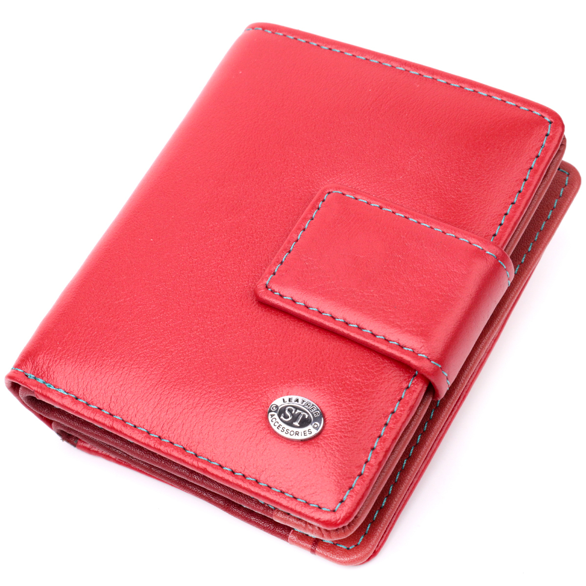 Кошелек женский кожаный St Leather 19488 красный фото4