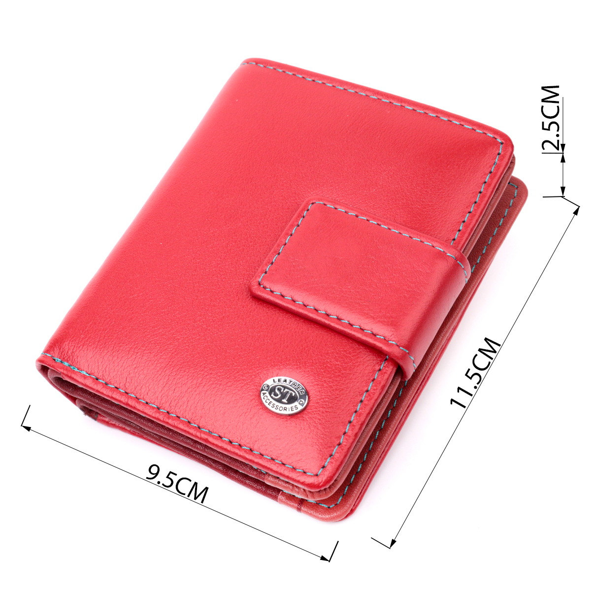 Кошелек женский кожаный St Leather 19488 красный фото6