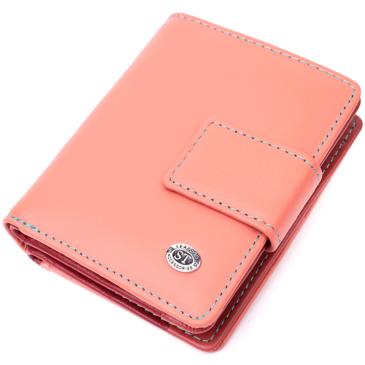 Кошелек женский кожаный St Leather 19489 оранжевый фото5
