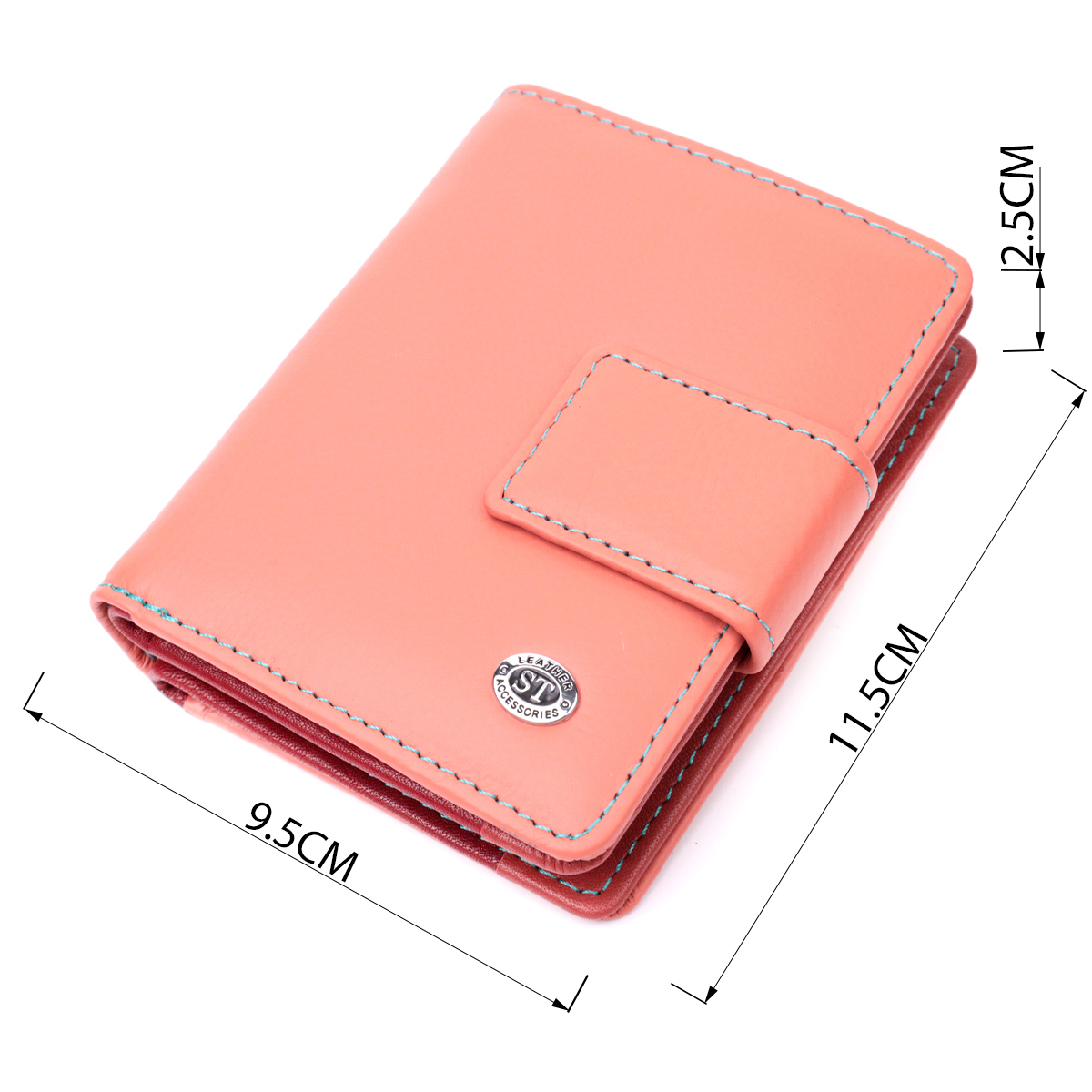 Кошелек женский кожаный St Leather 19489 оранжевый фото7