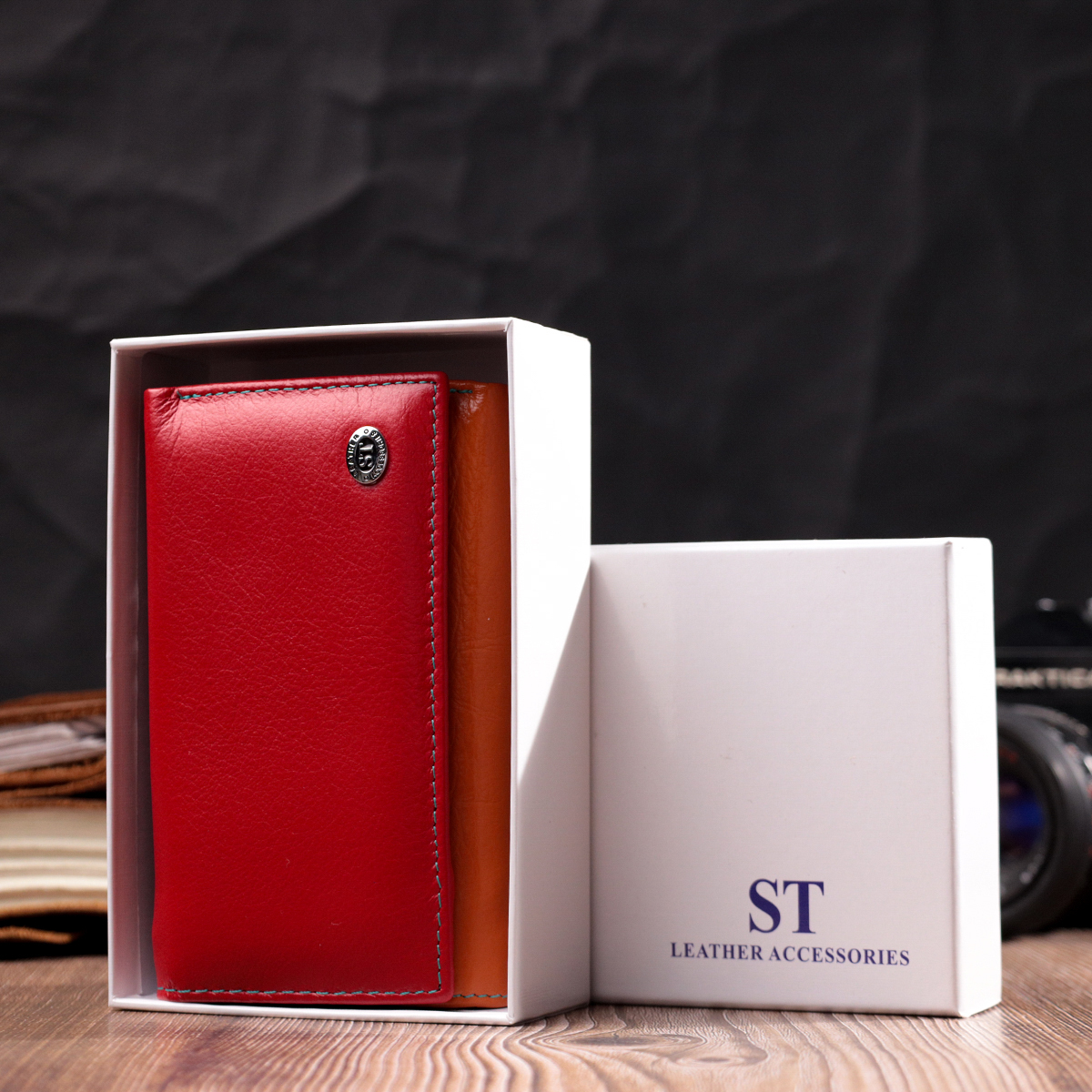 Кошелек женский кожаный St Leather 19493 разноцветный фото14