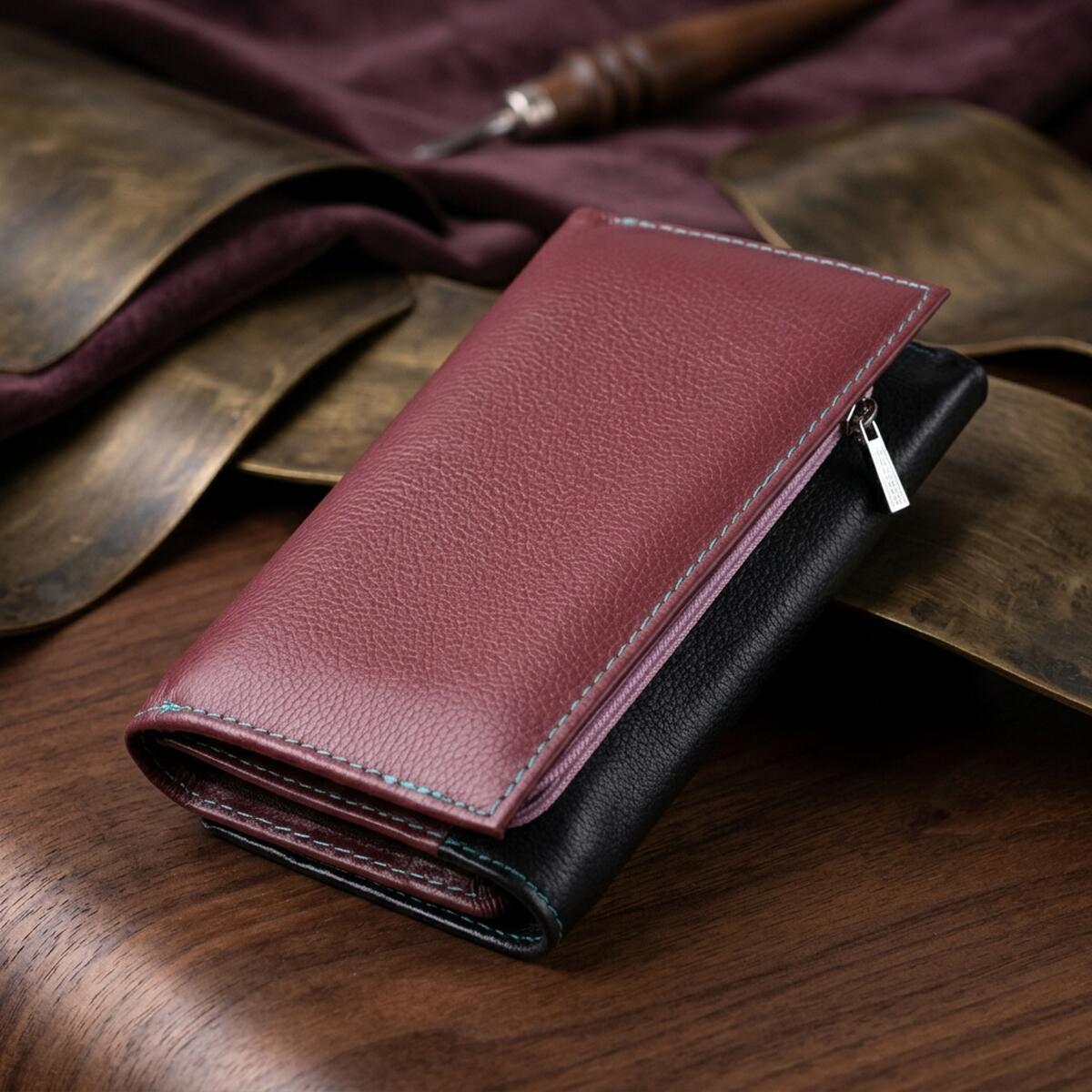 Кошелек женский кожаный St Leather 19495 разноцветный фото4
