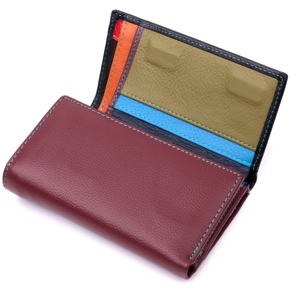Кошелек женский кожаный St Leather 19495 разноцветный фото10