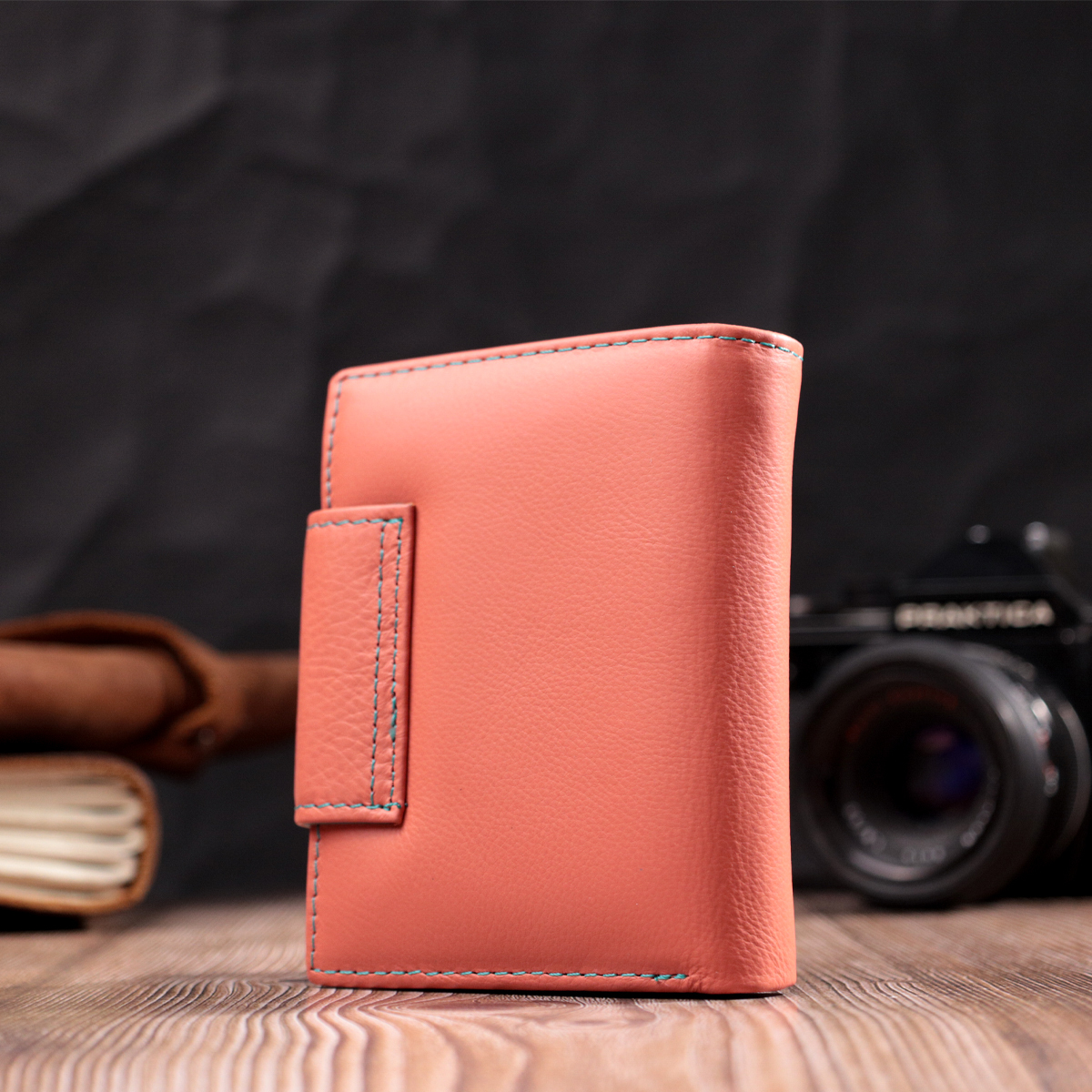 Кошелек женский кожаный St Leather 19498 оранжевый фото13