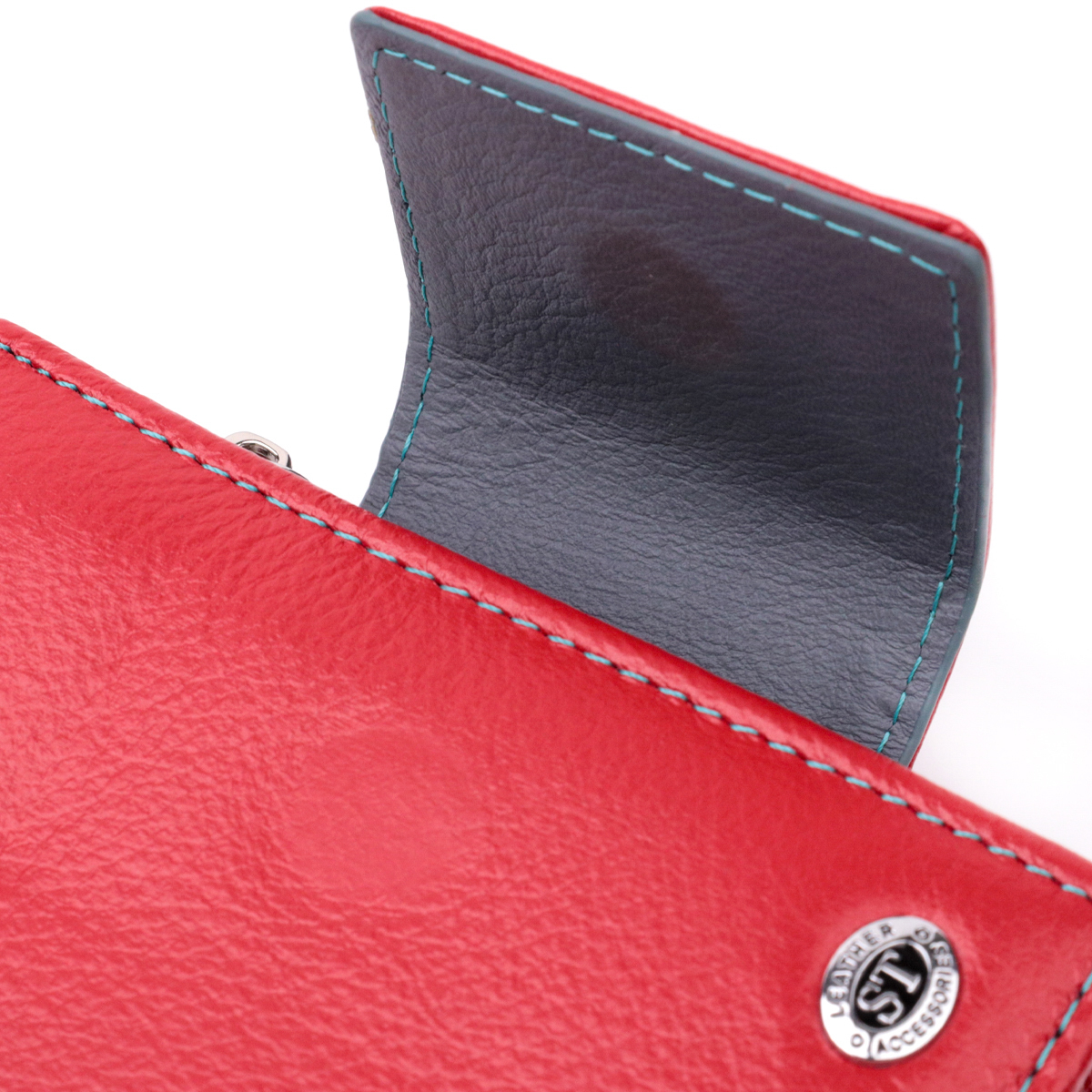 Кошелек женский кожаный St Leather 19499 красный фото5