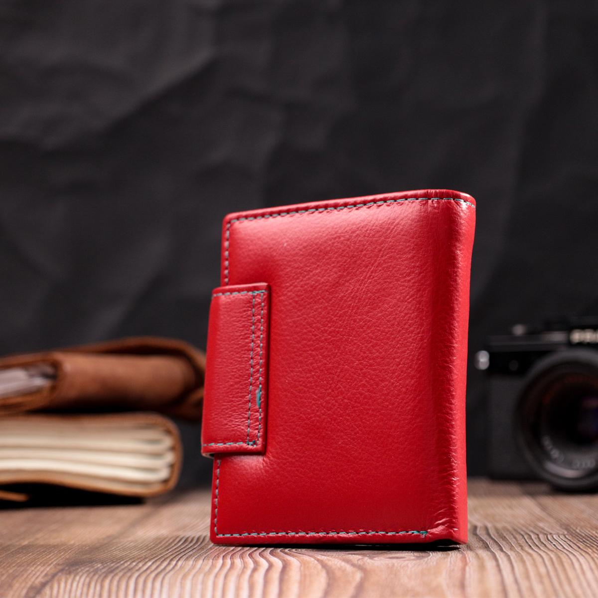 Кошелек женский кожаный St Leather 19499 красный фото10