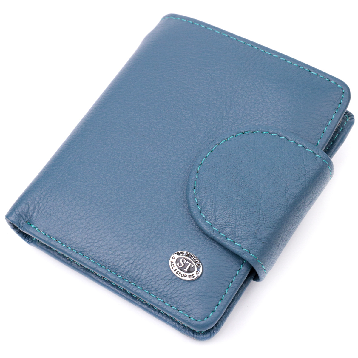 Кошелек женский кожаный St Leather 19508 бирюзовый фото5
