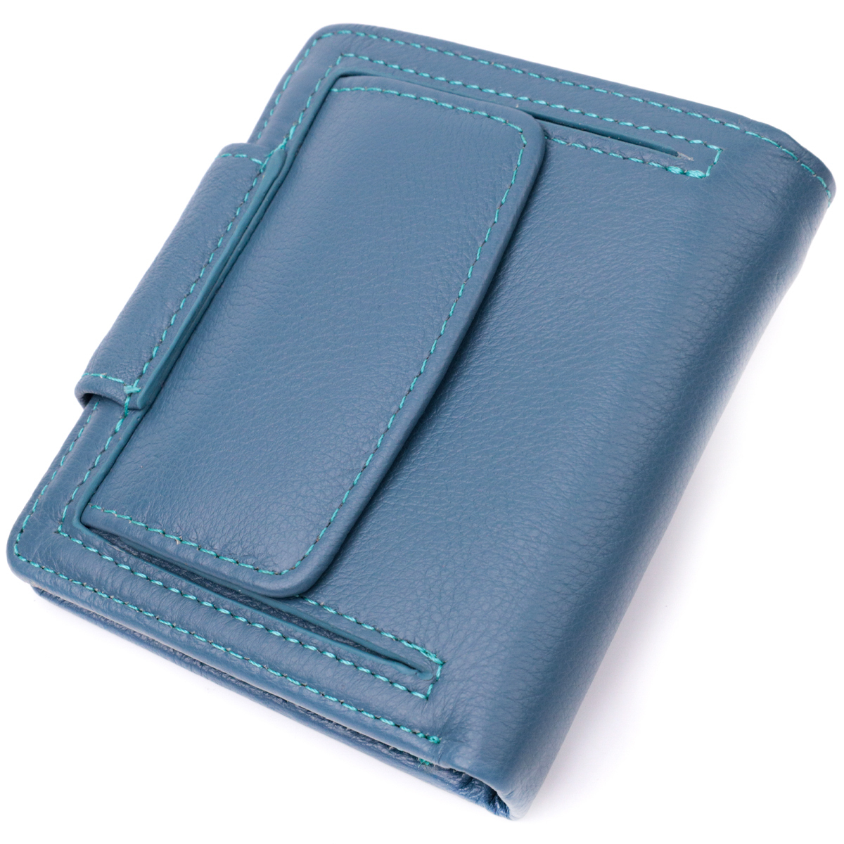 Кошелек женский кожаный St Leather 19508 бирюзовый фото6