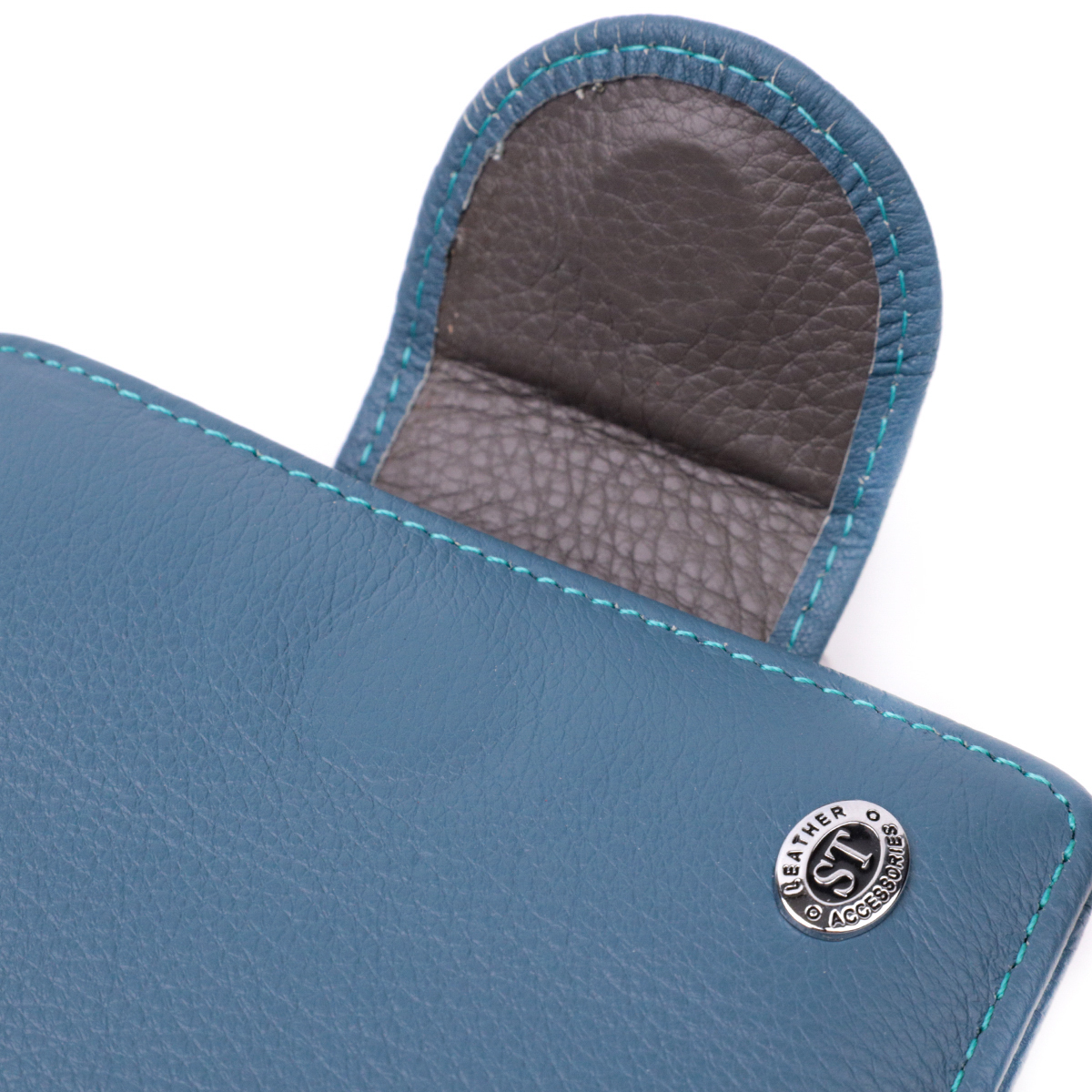 Кошелек женский кожаный St Leather 19508 бирюзовый фото9