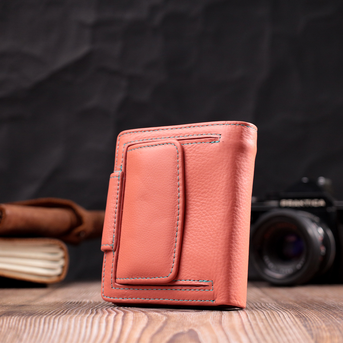 Кошелек женский кожаный St Leather 19509 оранжевый фото14