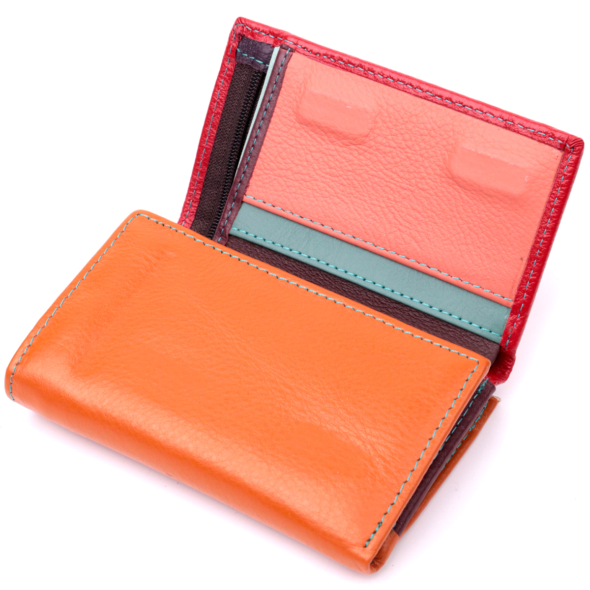 Кошелек женский кожаный St Leather 19511 разноцветный фото5