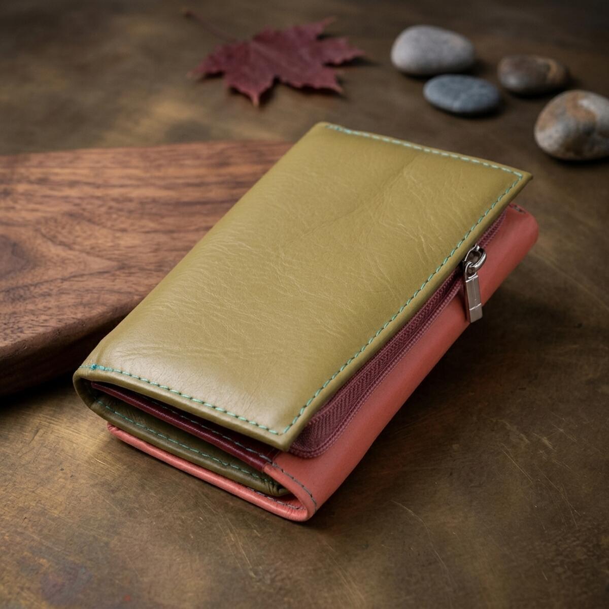 Кошелек женский кожаный St Leather 22448 разноцветный фото4