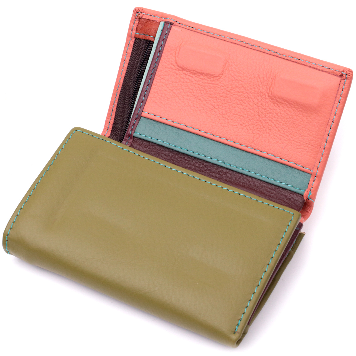 Кошелек женский кожаный St Leather 22448 разноцветный фото9