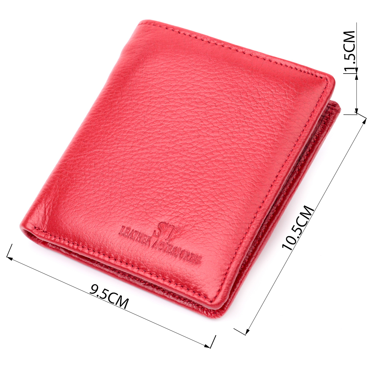 Гаманець жіночий шкіряний St Leather 22449 червоний фото7