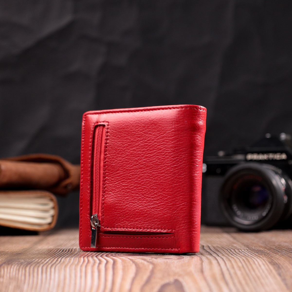 Гаманець жіночий шкіряний St Leather 22449 червоний фото13