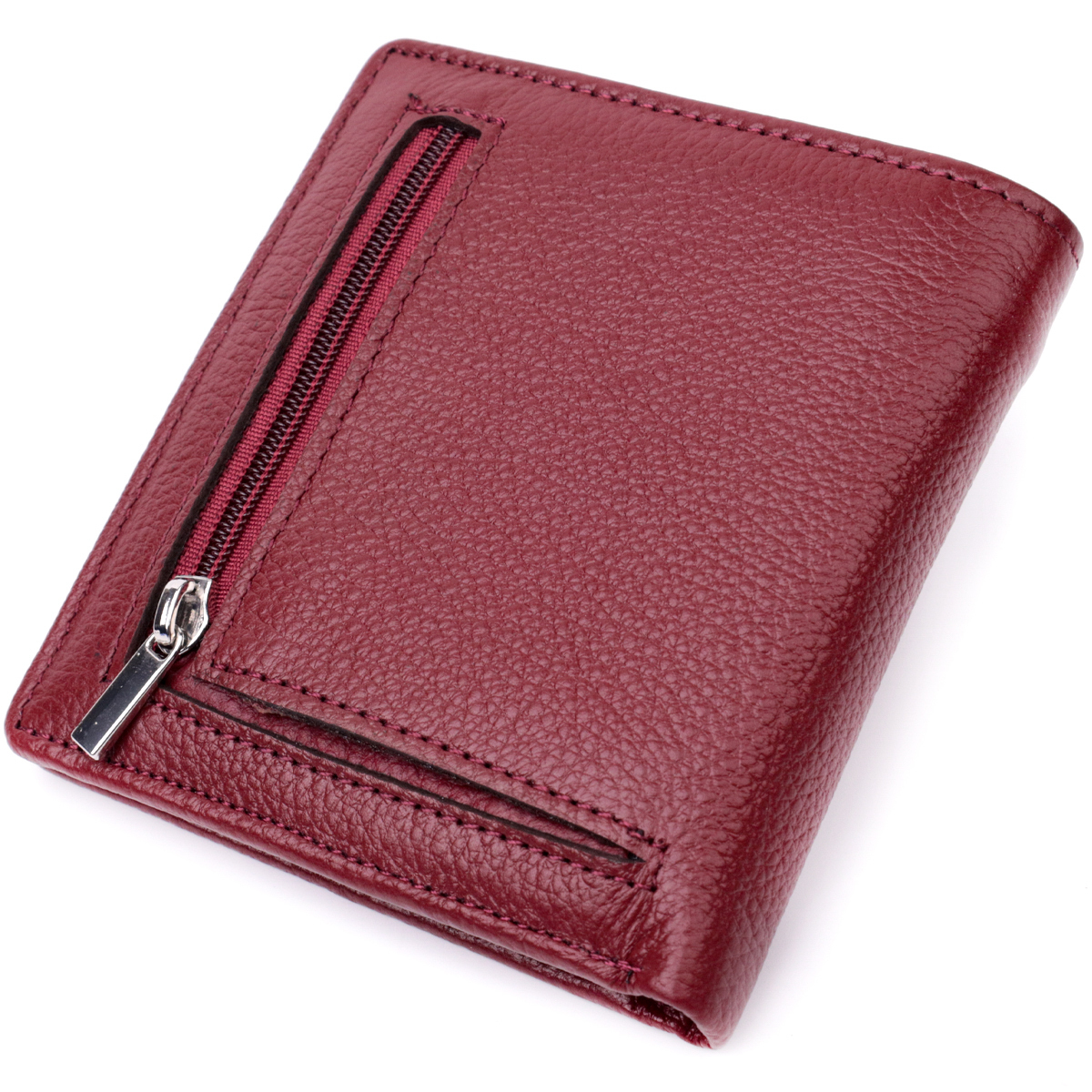 Кошелек женский кожаный St Leather 22451 бордовый фото2