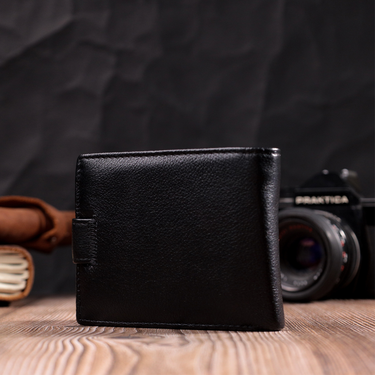 Гаманець чоловічий шкіряний St Leather 22457 чорний фото14