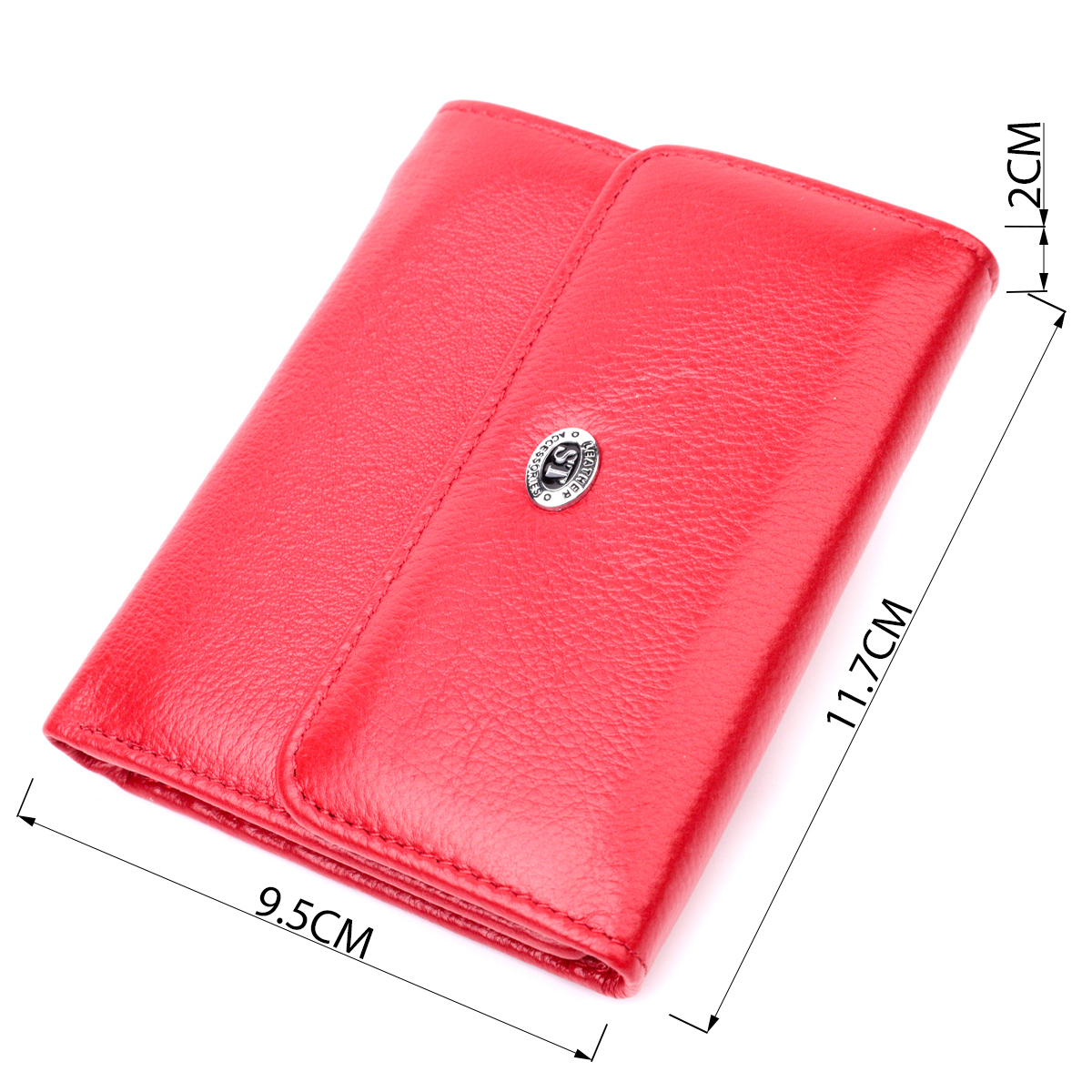 Гаманець жіночий шкіряний St Leather 22466 червоний фото7