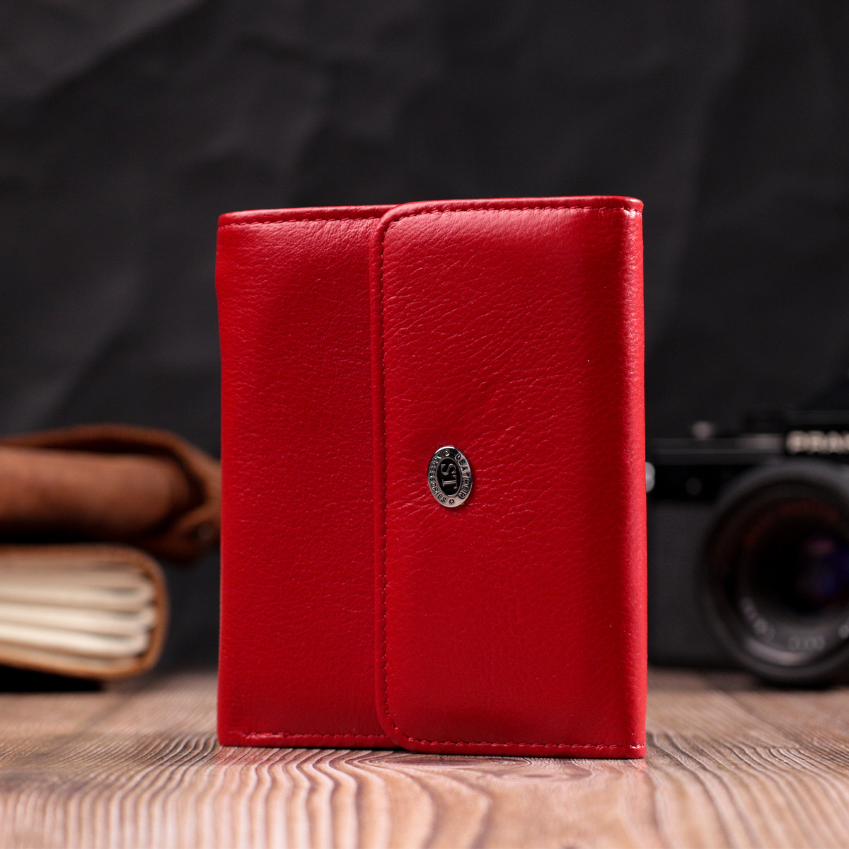 Гаманець жіночий шкіряний St Leather 22466 червоний фото13
