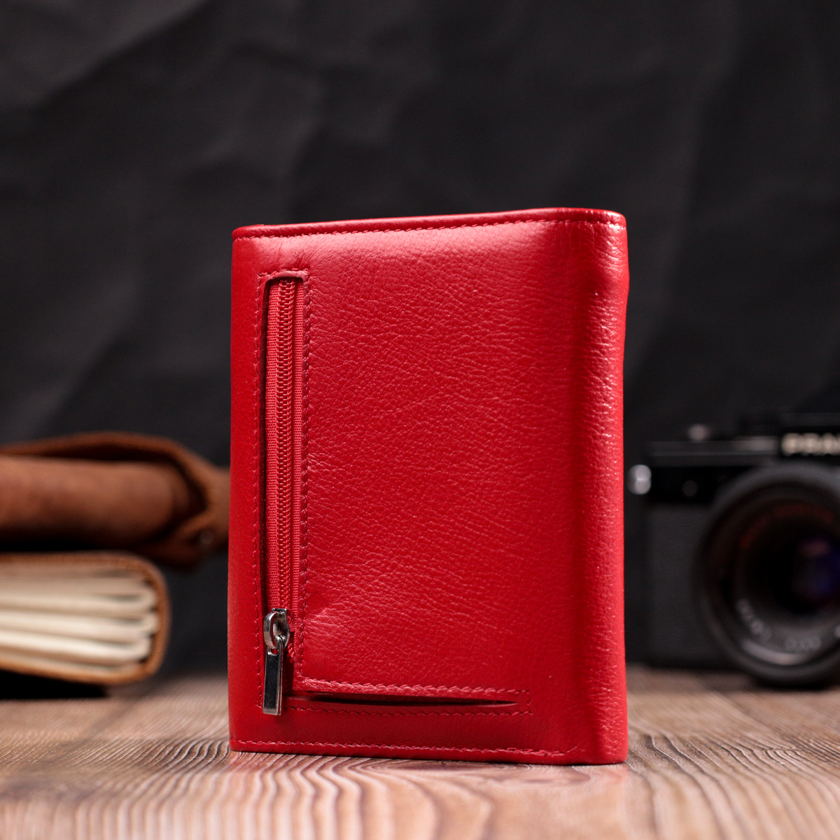Гаманець жіночий шкіряний St Leather 22466 червоний фото14