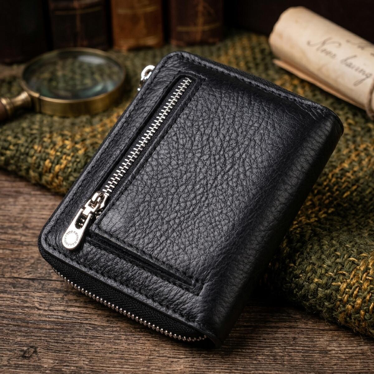 Гаманець жіночий шкіряний St Leather 22467 чорний фото4