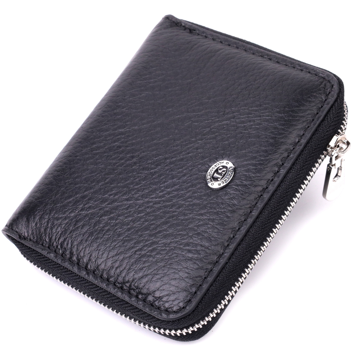 Гаманець жіночий шкіряний St Leather 22467 чорний фото5