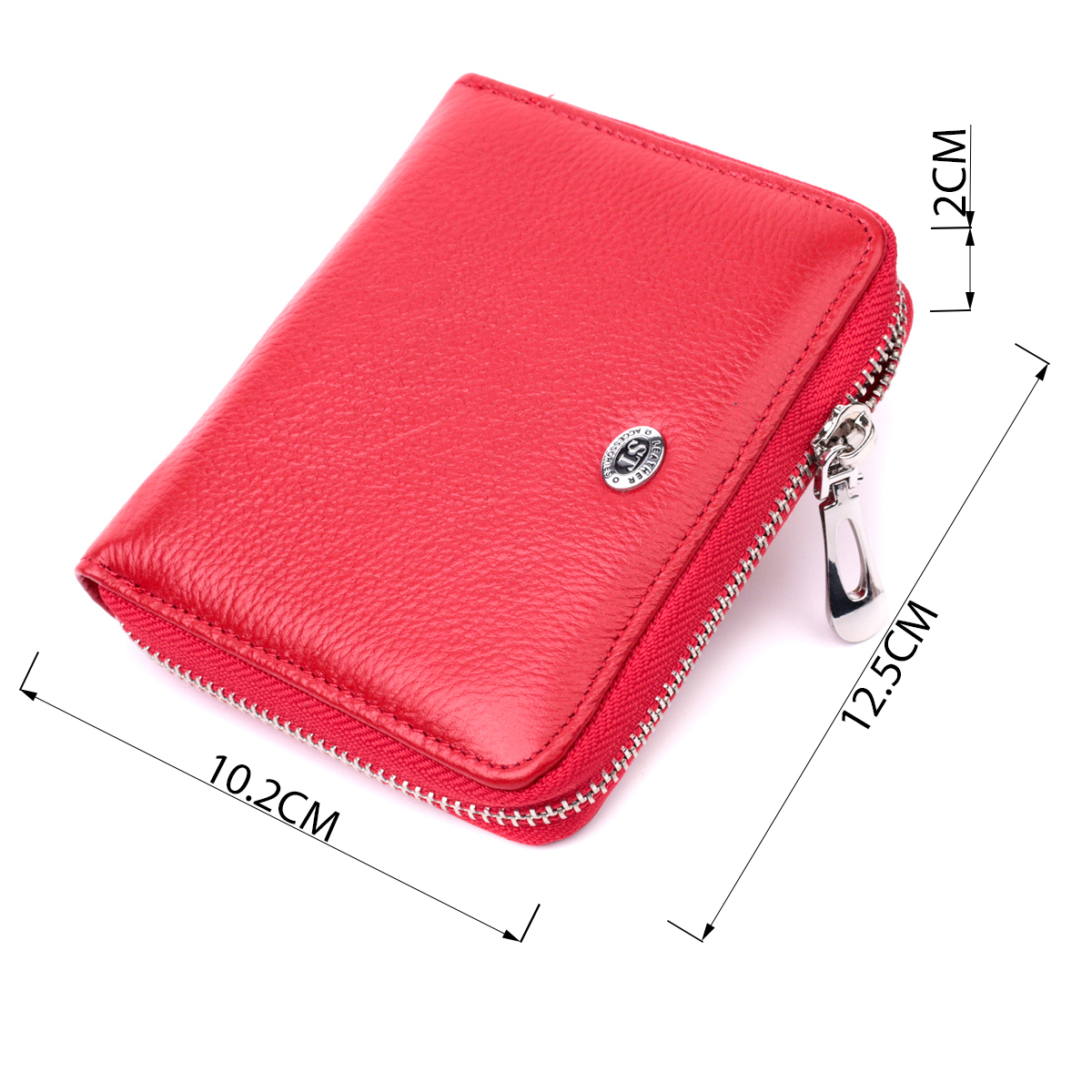 Кошелек женский кожаный St Leather 22473 красный фото3