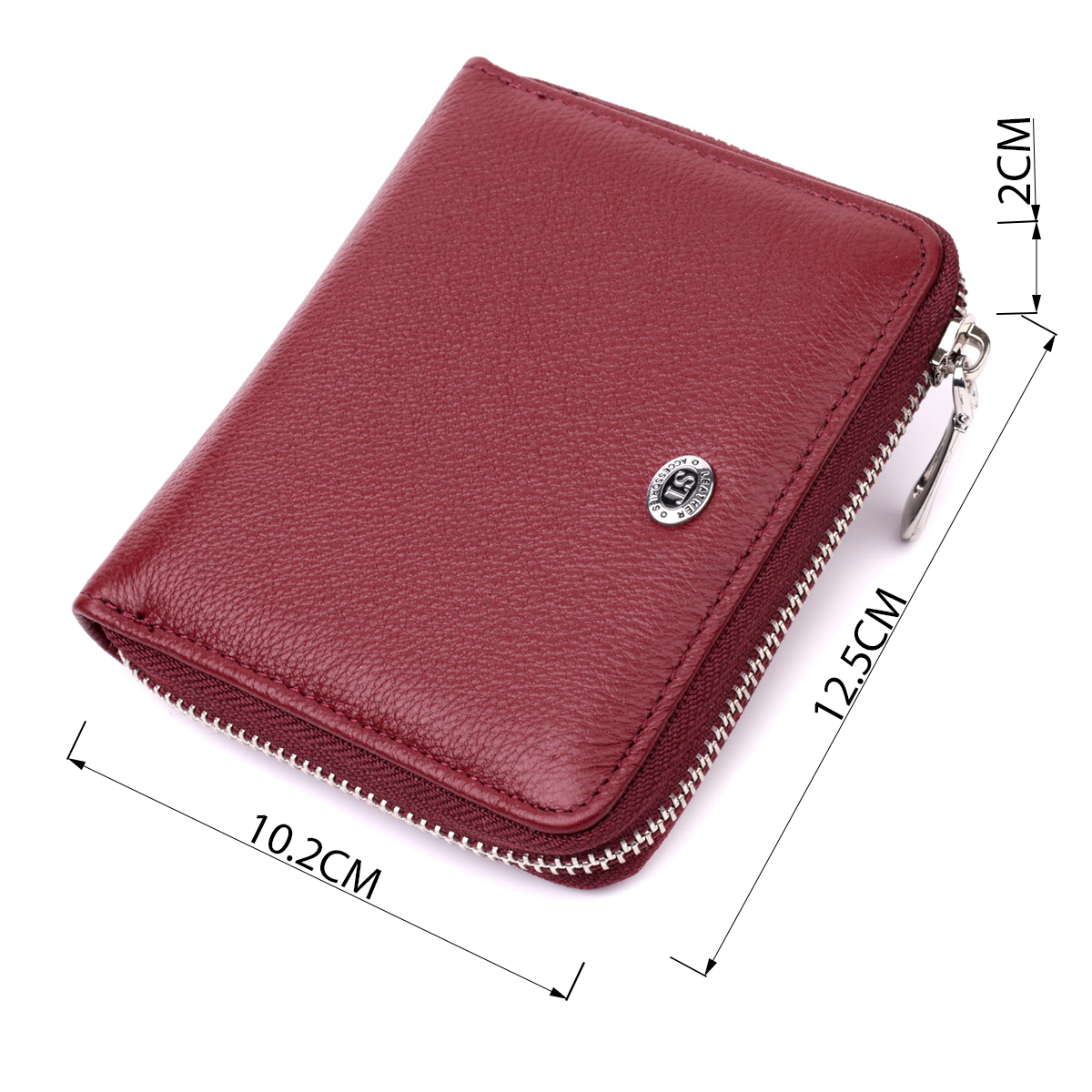 Кошелек женский кожаный St Leather 22474 бордовый фото3