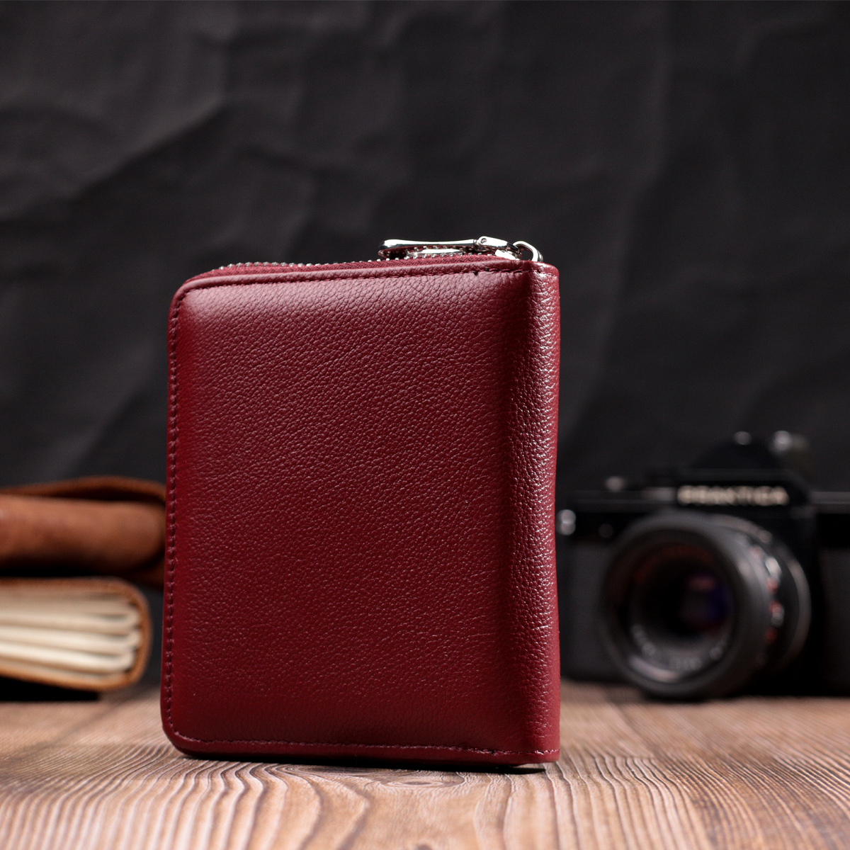 Кошелек женский кожаный St Leather 22474 бордовый фото9