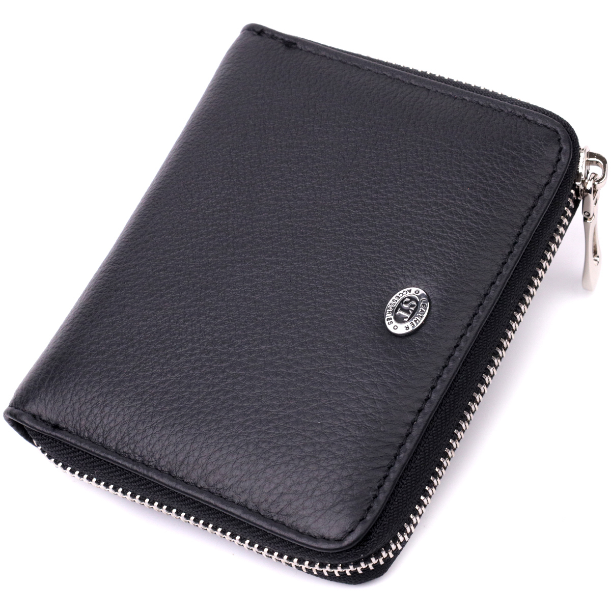 Кошелек женский кожаный St Leather 22475 черный фото5
