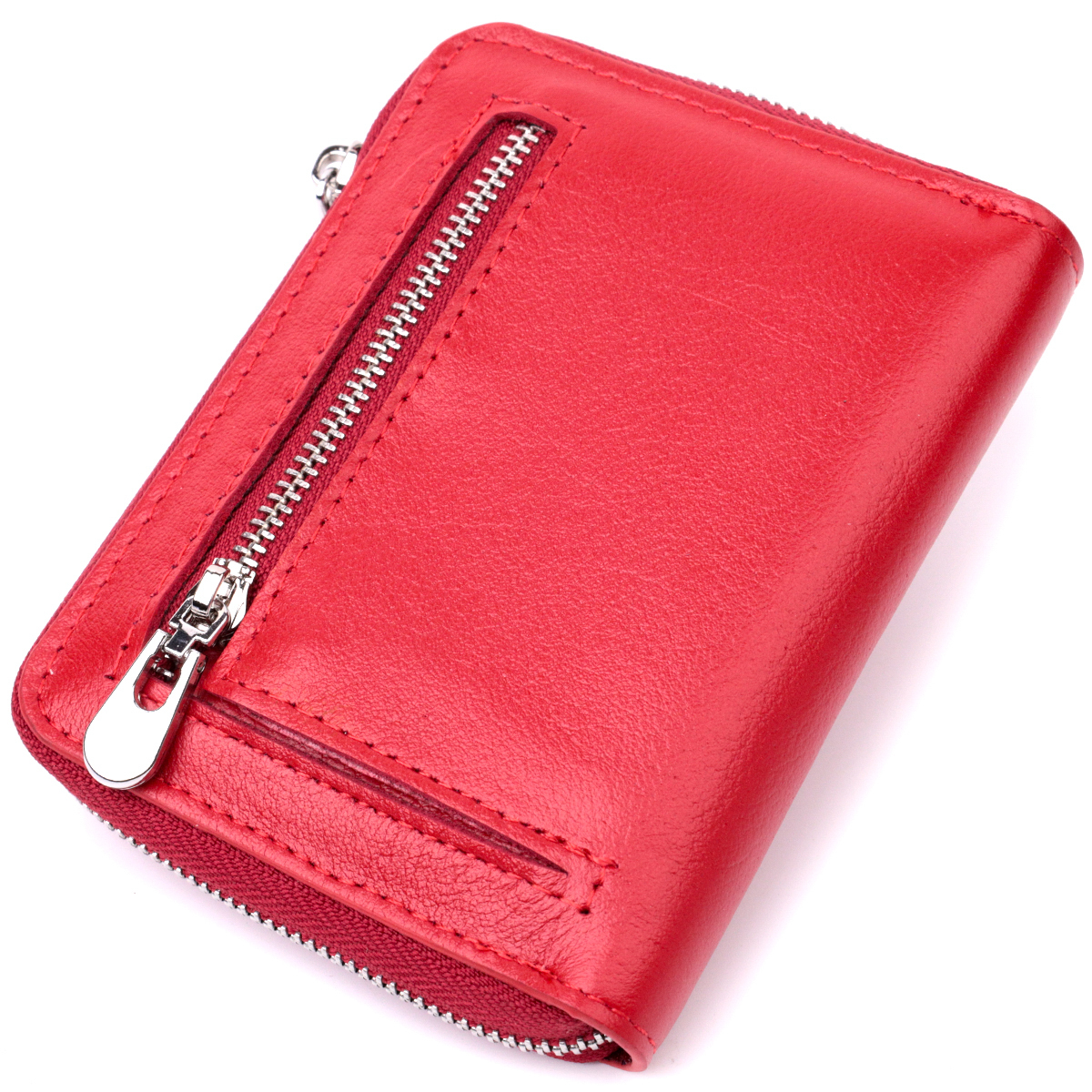 Кошелек женский кожаный St Leather 22478 красный фото6