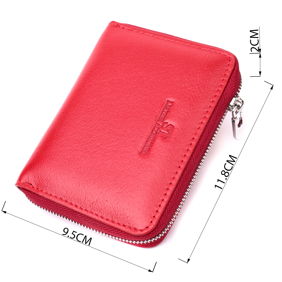 Кошелек женский кожаный St Leather 22478 красный фото7