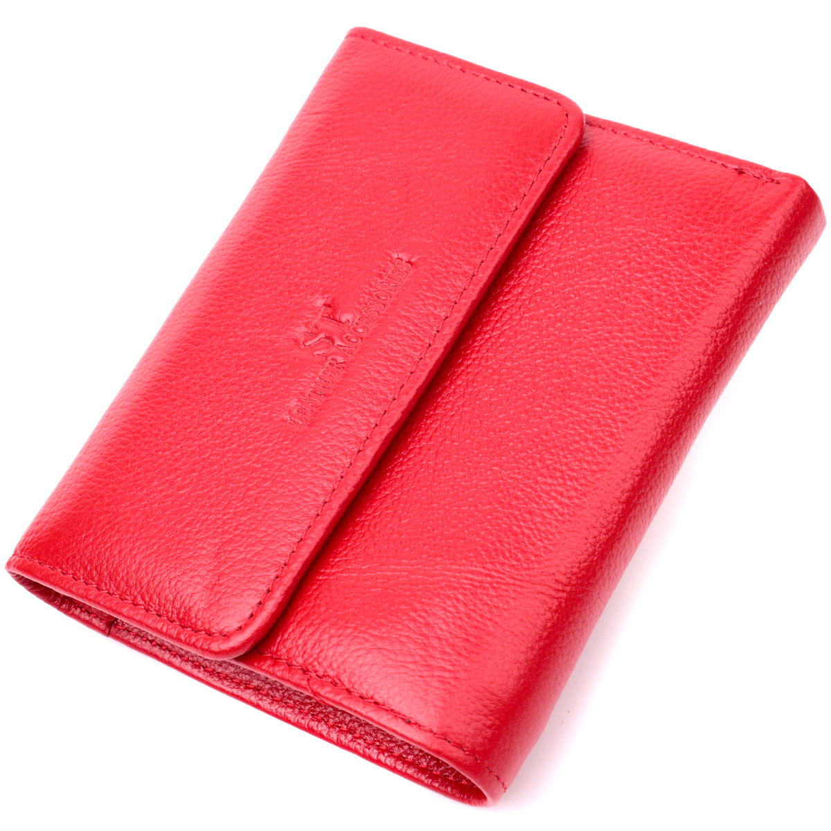 Кошелек женский кожаный St Leather 22481 красный фото4