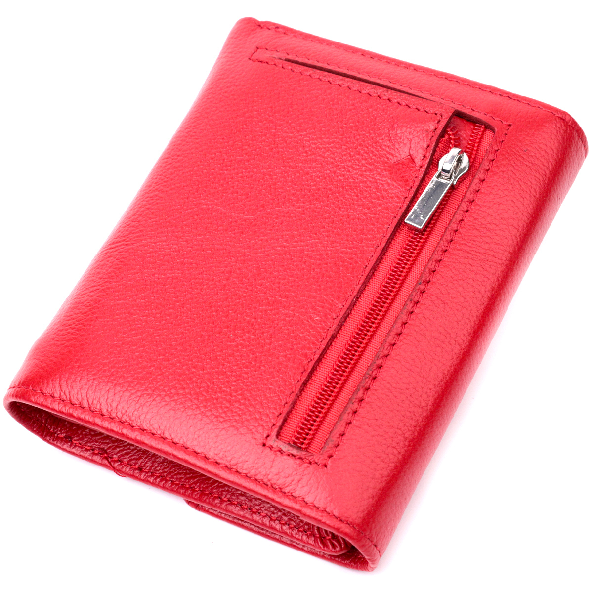 Кошелек женский кожаный St Leather 22481 красный фото5