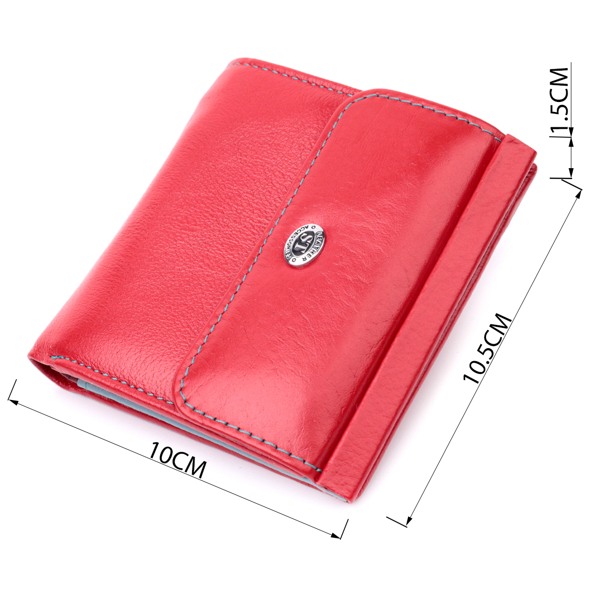 Кошелек женский кожаный St Leather 22485 красный фото3