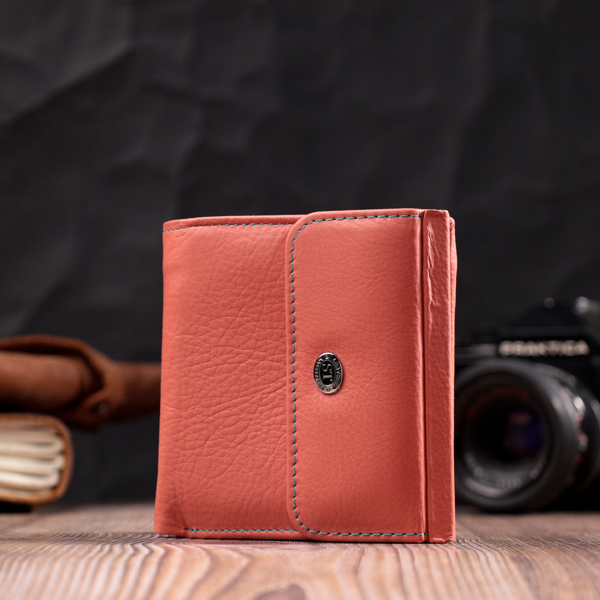 Кошелек женский кожаный St Leather 22487 оранжевый фото8