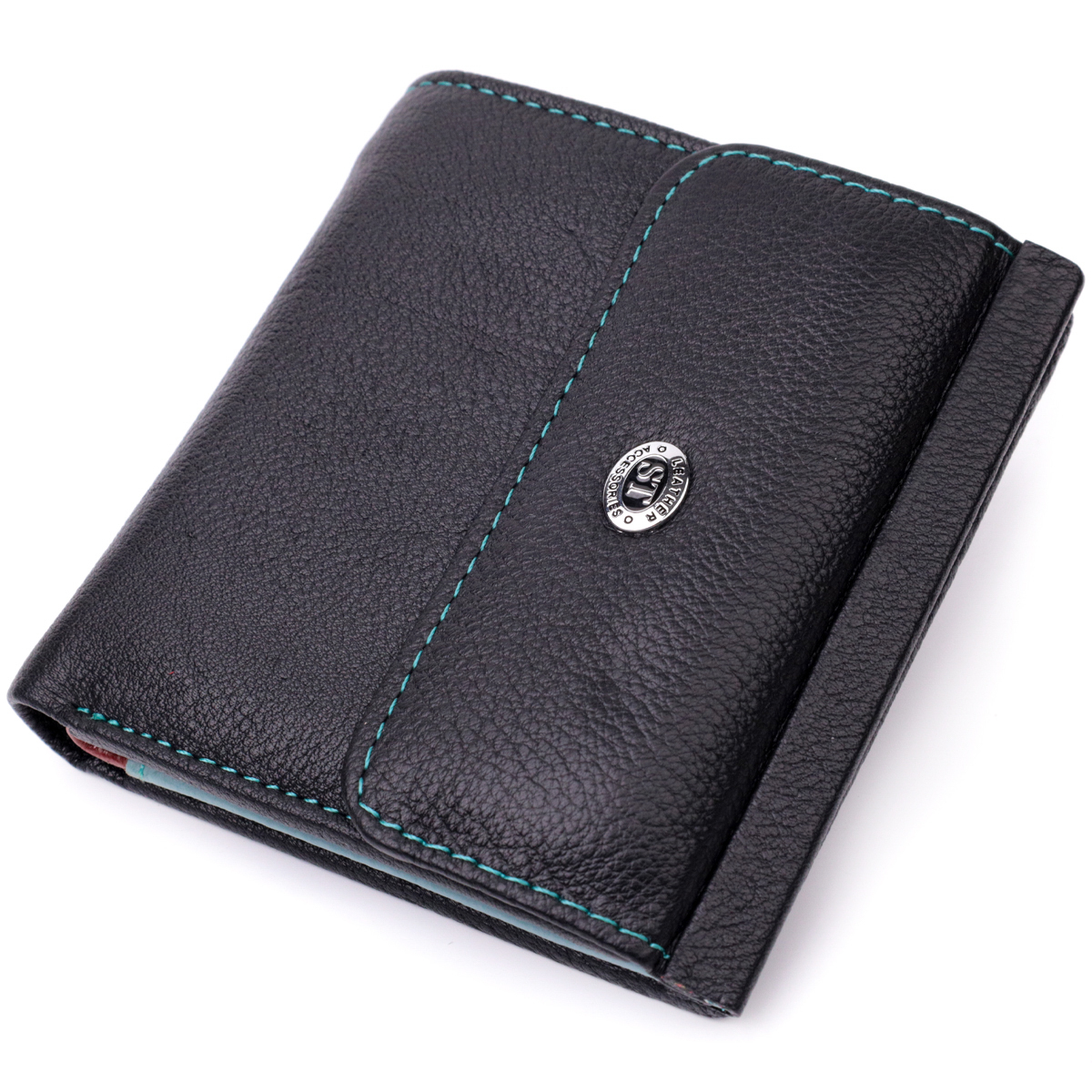 Кошелек женский кожаный St Leather 22489 черный фото4