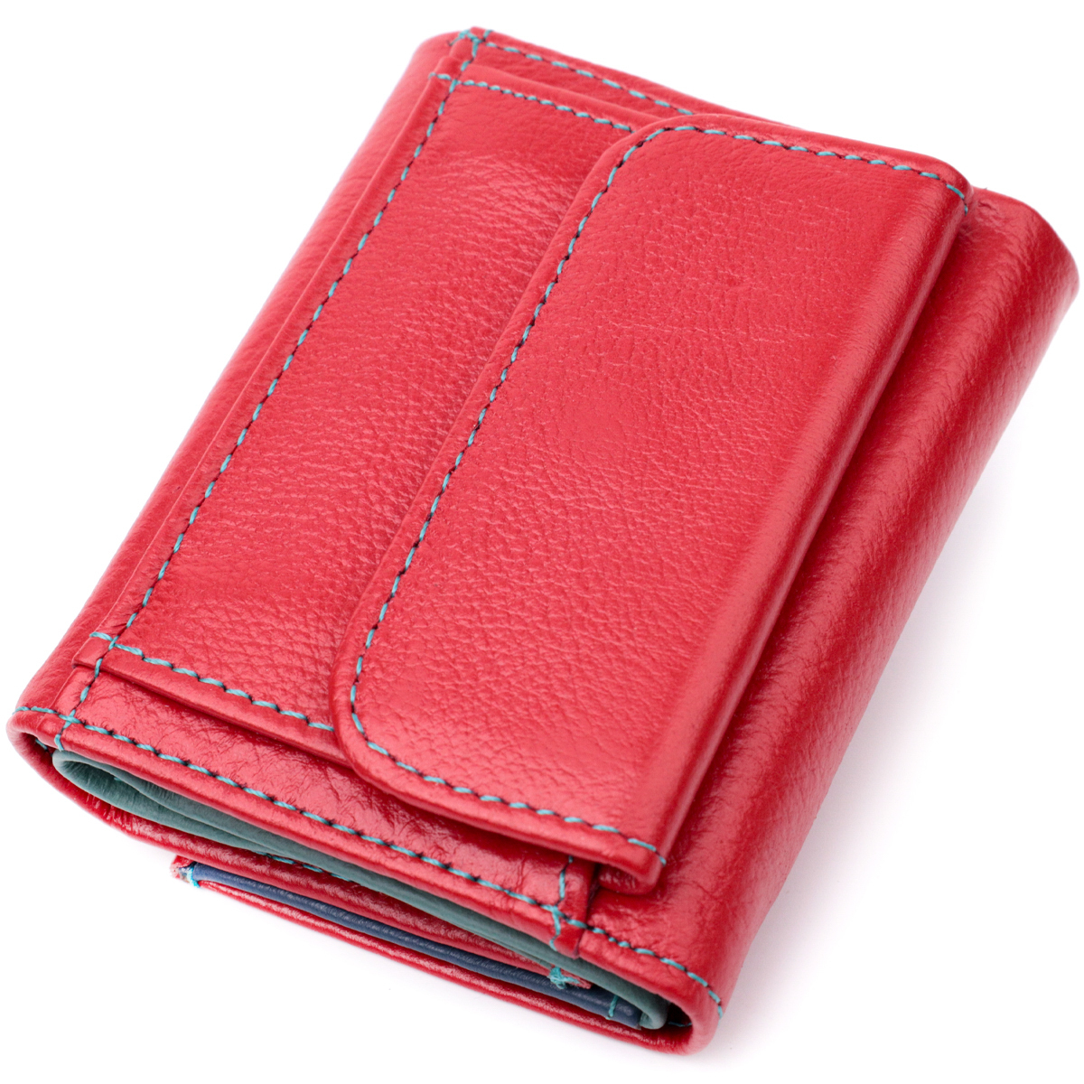 Кошелек женский кожаный St Leather 22491 красный фото2