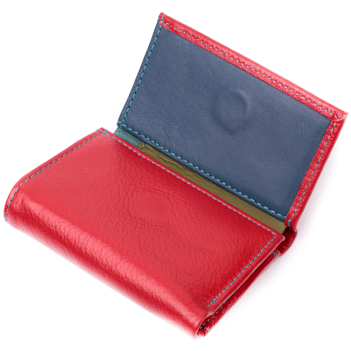 Кошелек женский кожаный St Leather 22491 красный фото5