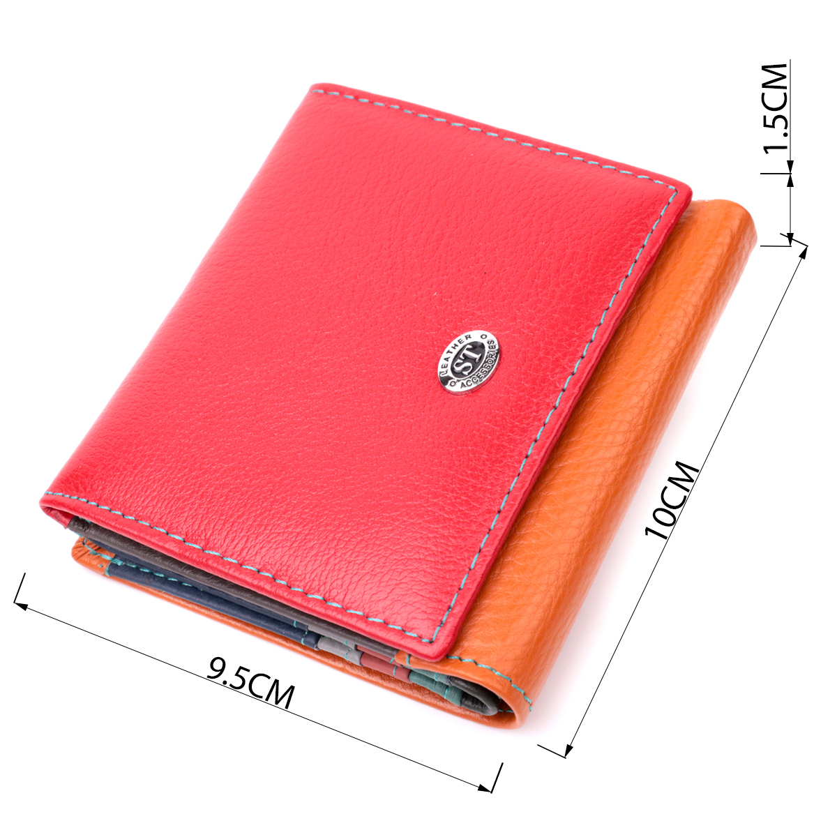Кошелек женский кожаный St Leather 22499 разноцветный фото7