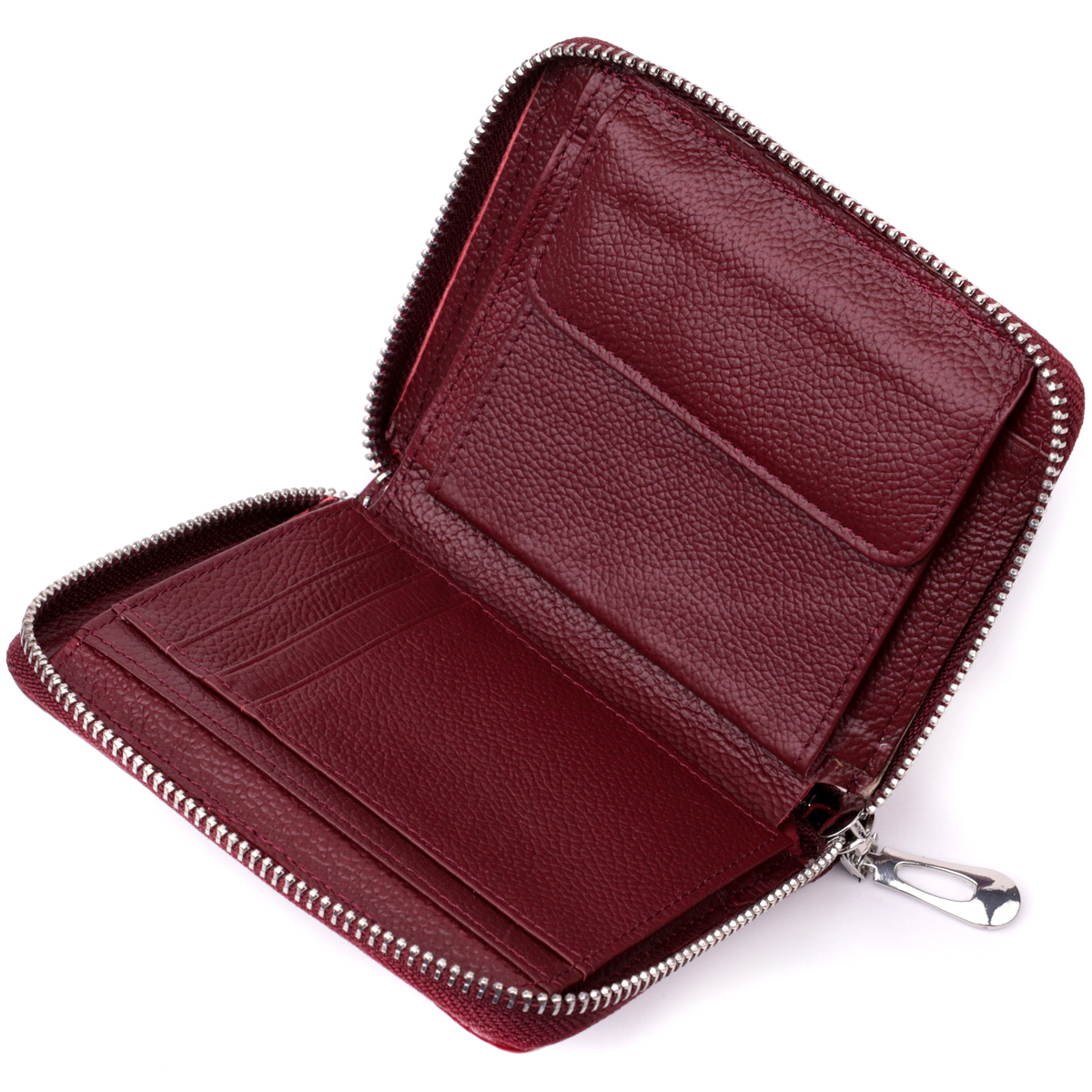Кошелек женский кожаный St Leather 22507 бордовый фото3