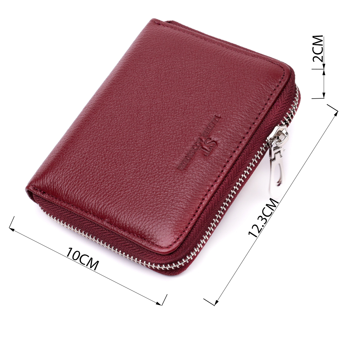 Кошелек женский кожаный St Leather 22507 бордовый фото4