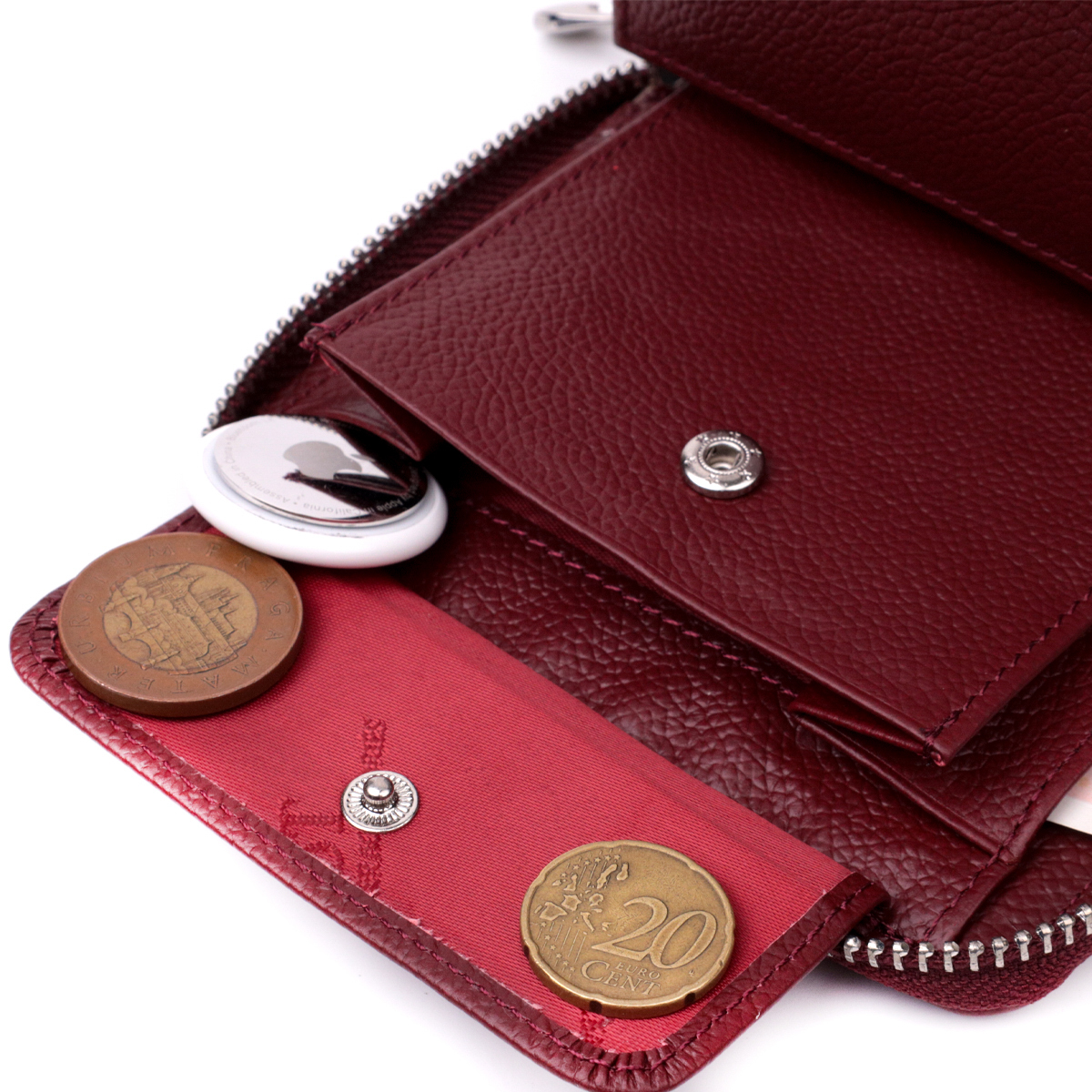 Кошелек женский кожаный St Leather 22507 бордовый фото8