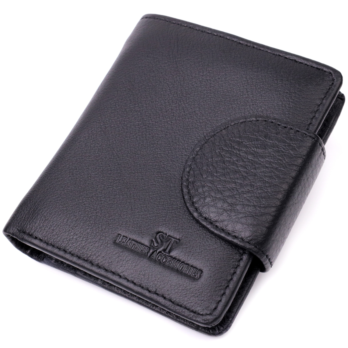 Кошелек женский кожаный St Leather 22513 черный фото4