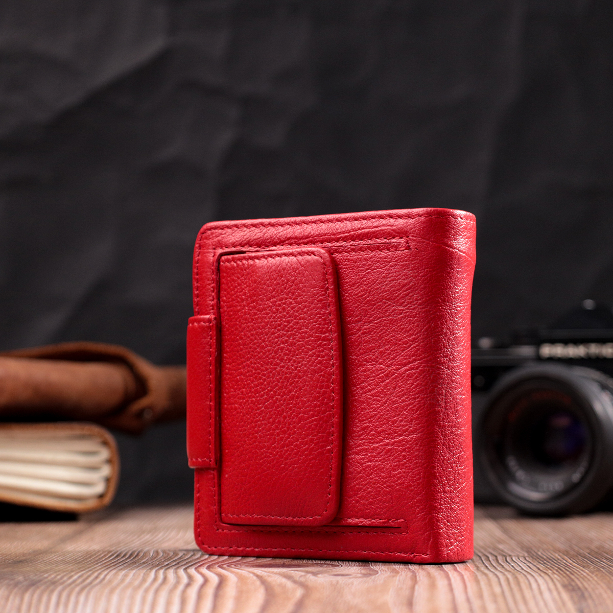 Гаманець жіночий шкіряний St Leather 22515 червоний фото13