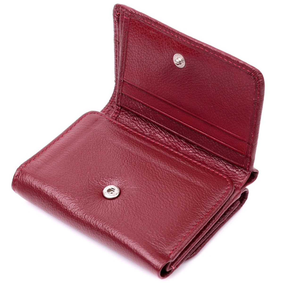 Кошелек женский кожаный St Leather 22463 бордовый фото5